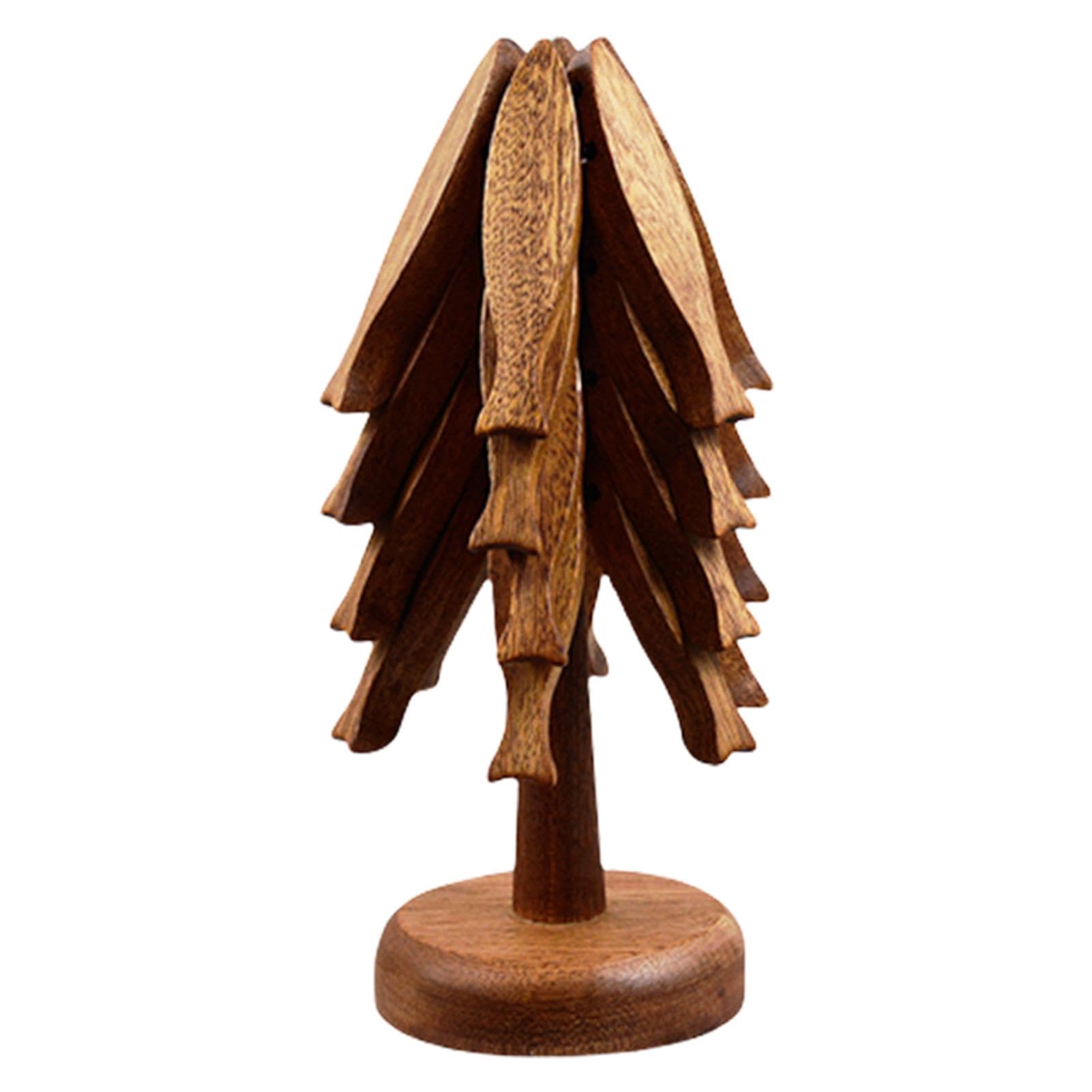 Dessous de plat d'arbre, dessous de plat en bois pour plaques chaudes