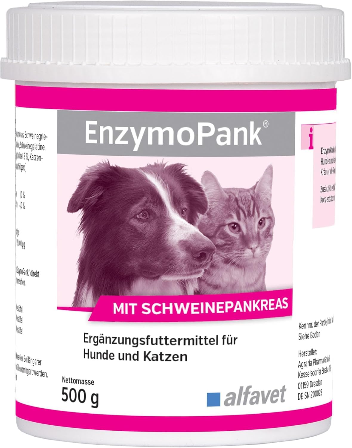 PantiVet Pulver Für Hunde & Katzen – Verdauungshelfer Mit Flohsamenschalen, Ananas & Banane, 250g