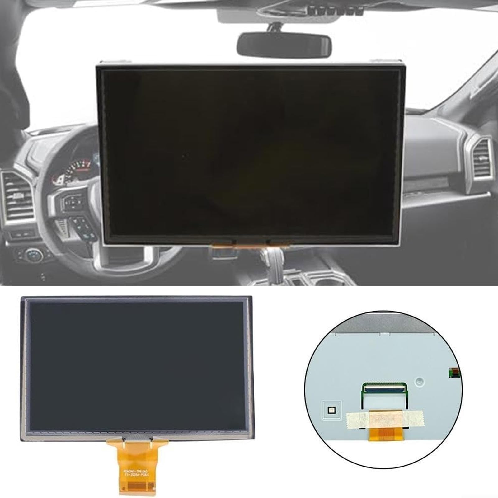Remplacement d ' écran d ' Affichage à Cristaux liquides d ' Automobile LQ080Y5DZ05 pour Le Moniteur d ' Affichage de Navigation Radio de véhicule Panneau Facile à Installer