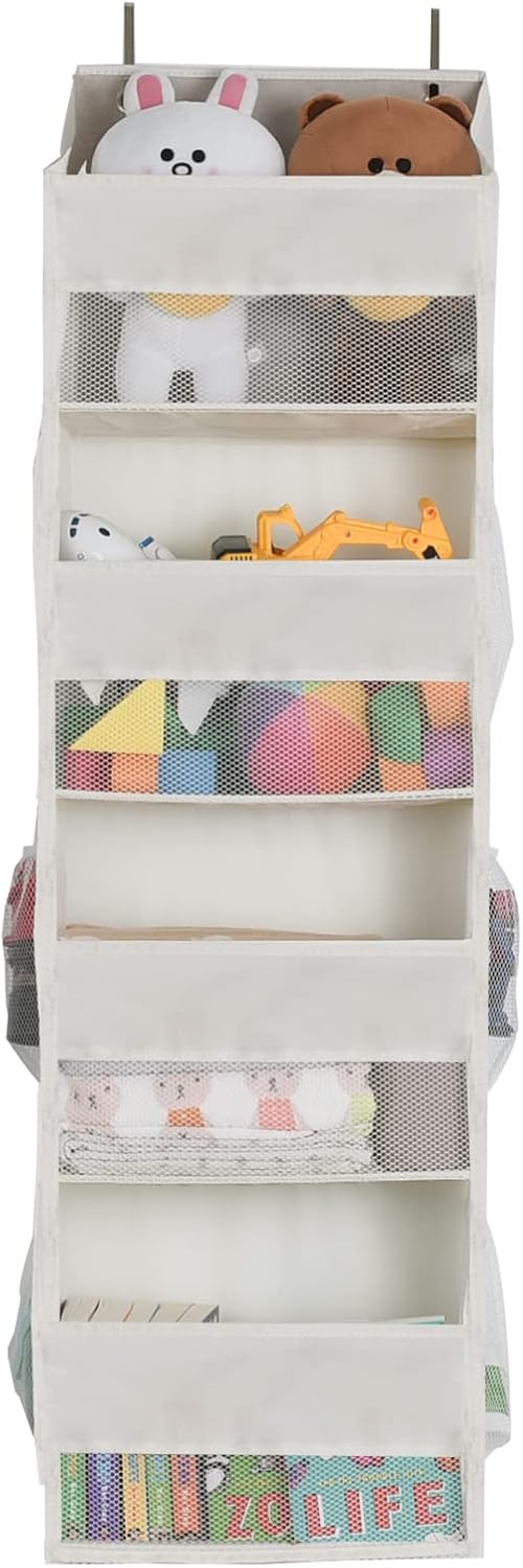 GRANNY SAYS Bundle of 3-Pack Storage Boxes with Lids for Seasonal Clothes & 1-Pack Over The Door Storage Organizer