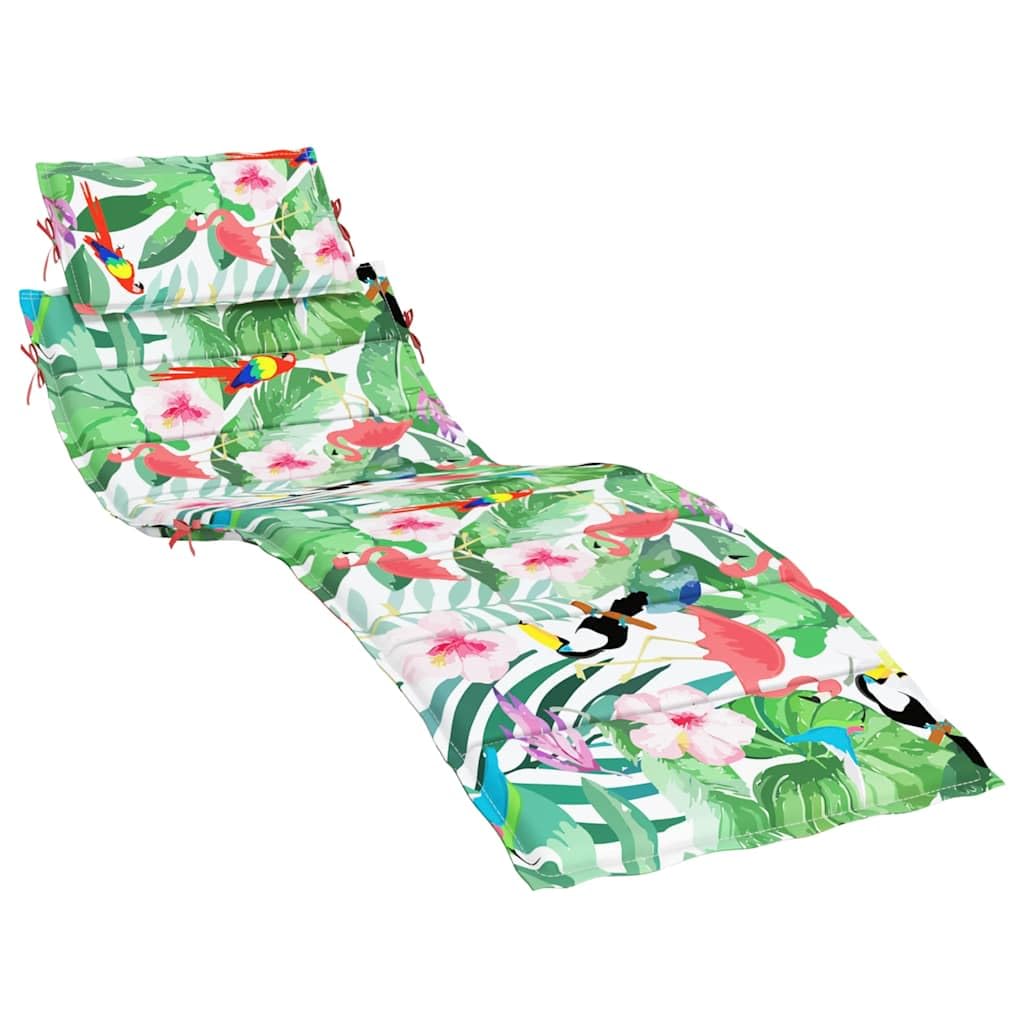 Tomostar Coussin Bain de Soleil, Coussin de Chaise Longue Matela Transat Extérieur Multicolore Tissu Oxford 186x58x4 cm