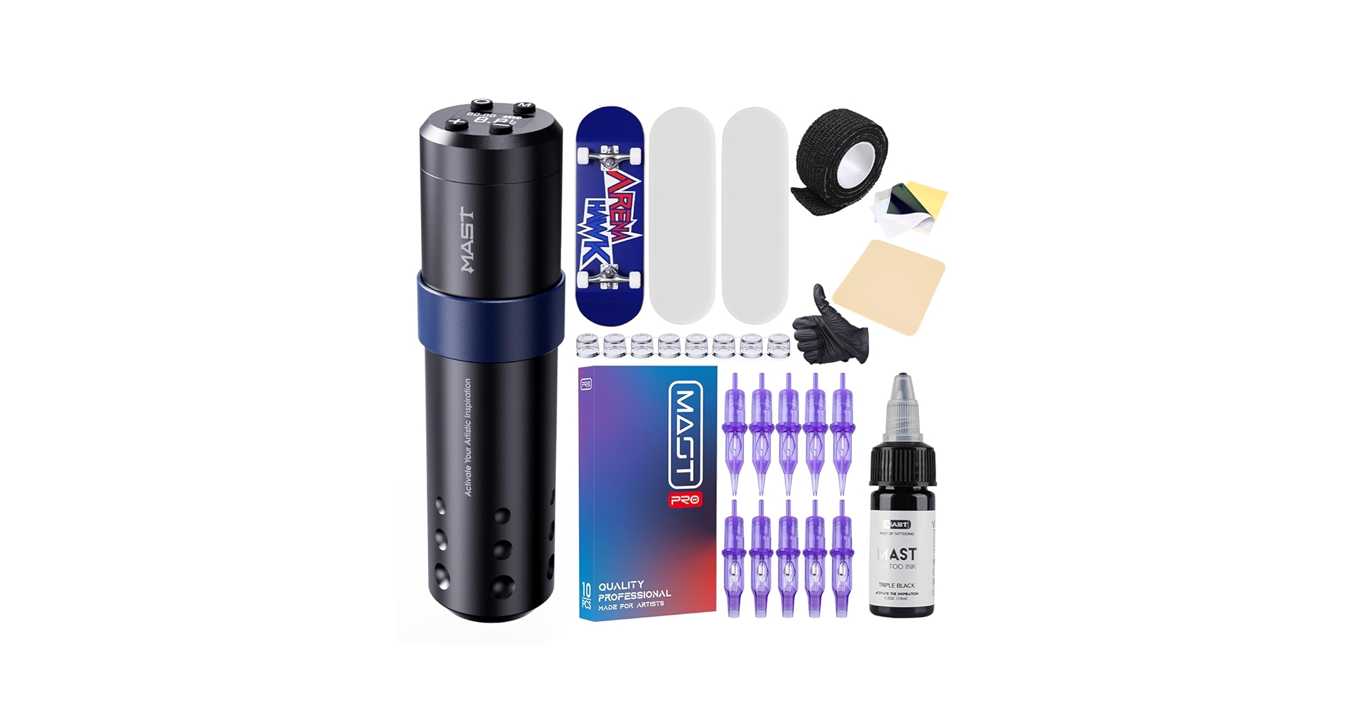 Amazon.com: Mast Tattoo Kit, A3 Wireless Tattoo Gun Machine
