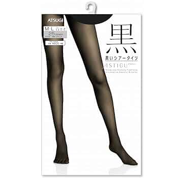 Amazon.co.jp: アツギ ASTIGU(アスティーグ) 黒いシアータイツ