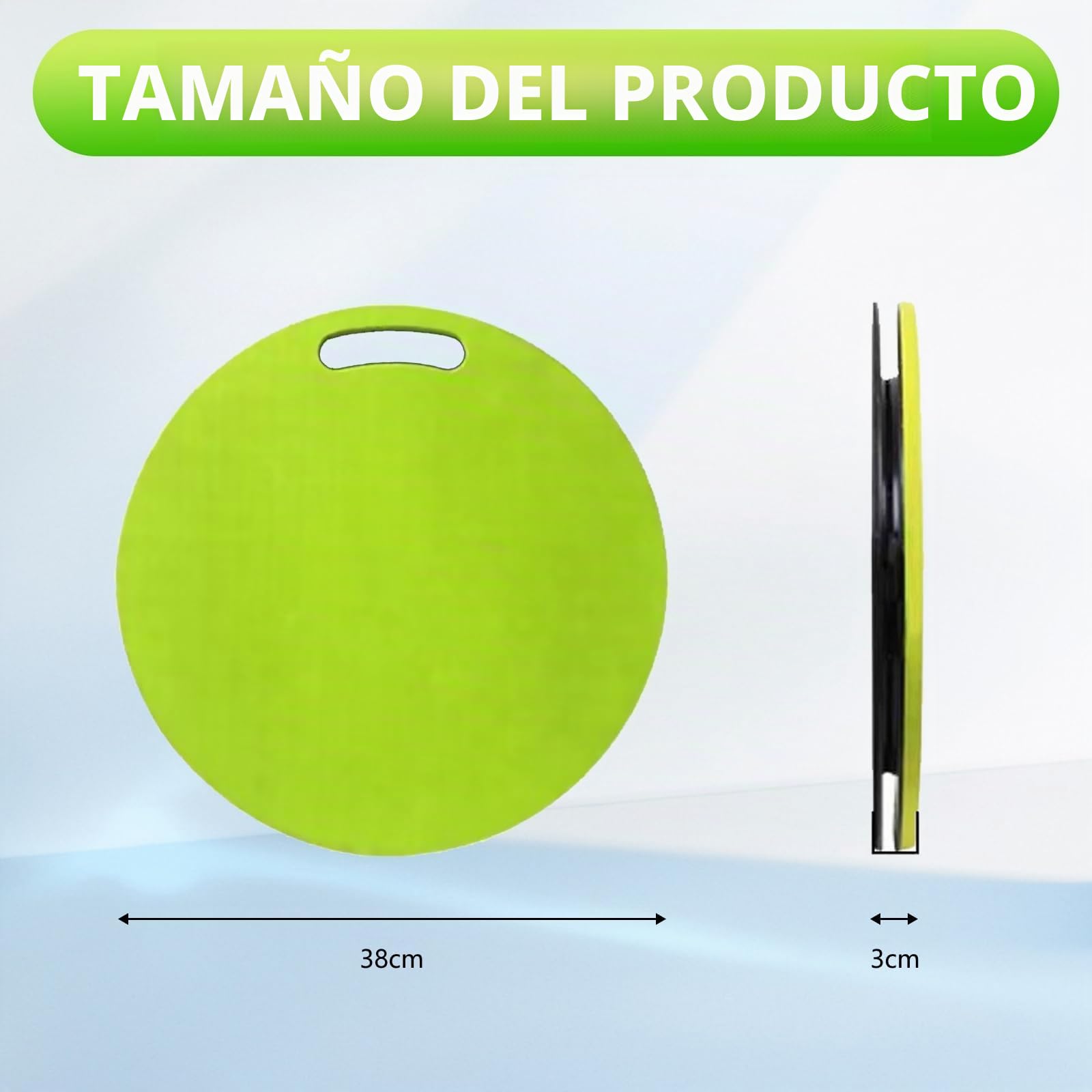 Tabla de Transferencia, Disco de Transferencia de 39 cm con Orificio para Ayuda de Movilidad Ayuda de Transferencias para Pacientes Mayores y Discapacitados con Capacidad de Carga de 150 kg