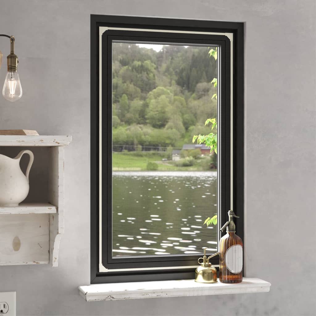 Insektenschutzgitter Fenster Weiß 80x140 cm Magnet-Fliegengitter für Türen Balkon Terrasse Schlafzimmer Kinderzimmer langlebiges UV-beständiges Moskitonetz