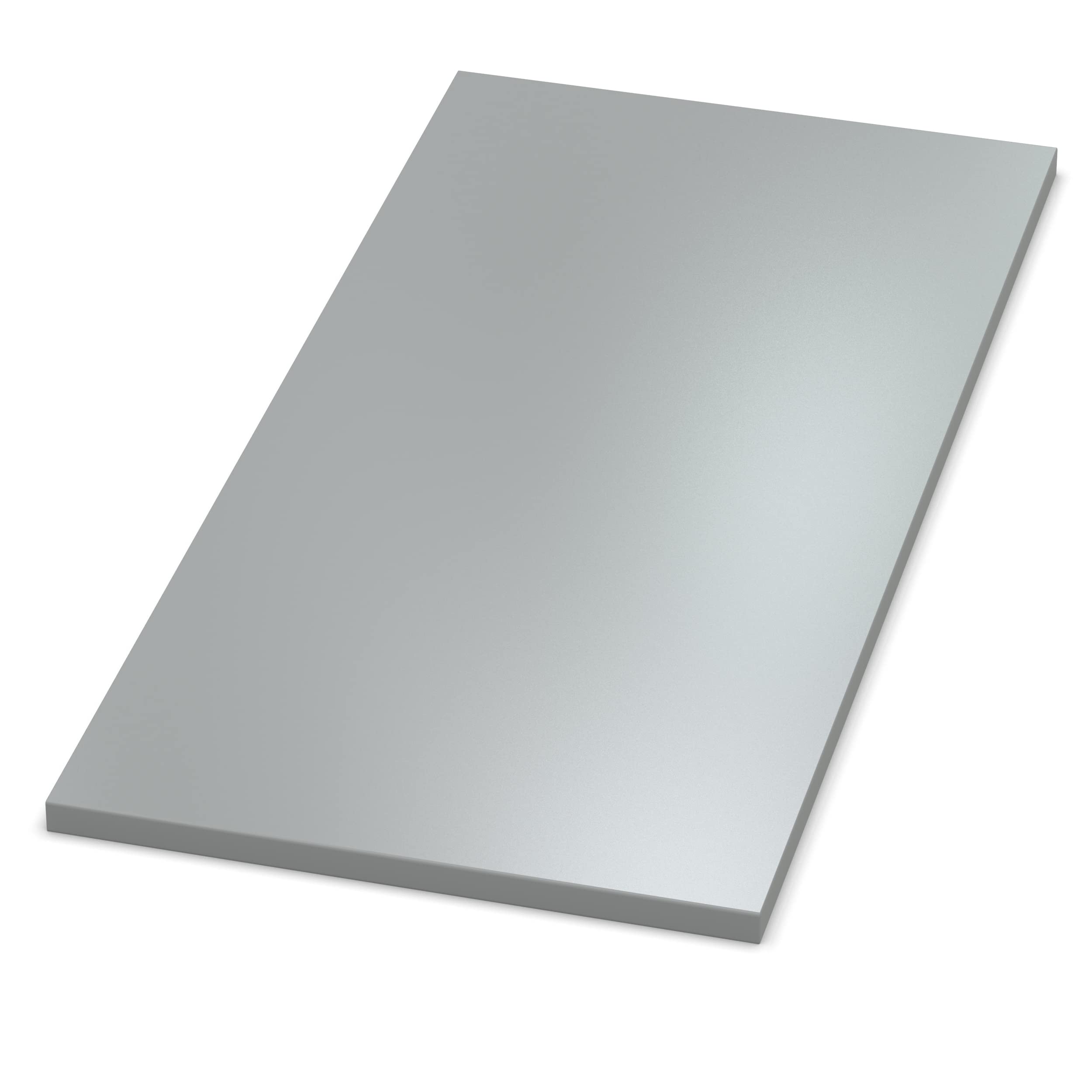 AUPROTEC Pannello in legno 19 mm, 100 x 50 cm, ideale per ripiani, console, scaffali e fai da te, grigio, bordo in ABS da 1 mm