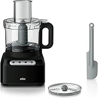 Vista 1 de Braun FP3101BK Easy Prep - Procesador de alimentos de 8 tazas, color negro