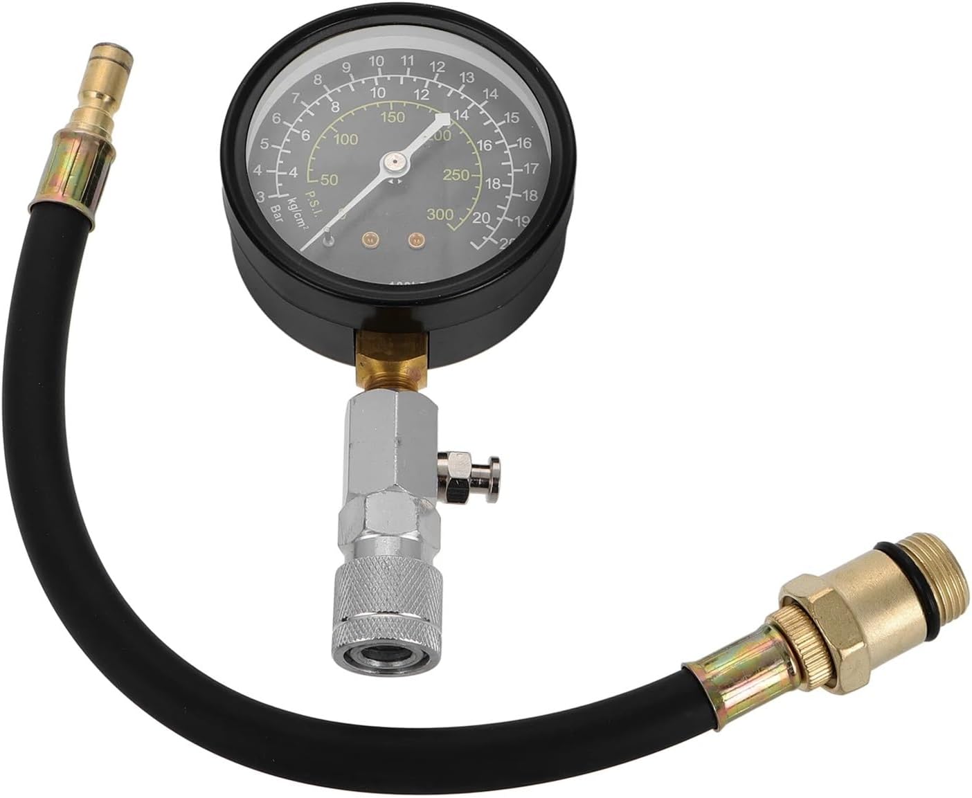 Engine Cylinder Compression Tester Tool Kit High Precision Pressure Gauge for Engine Testing and Repair Fuel Pressure Guage Kit