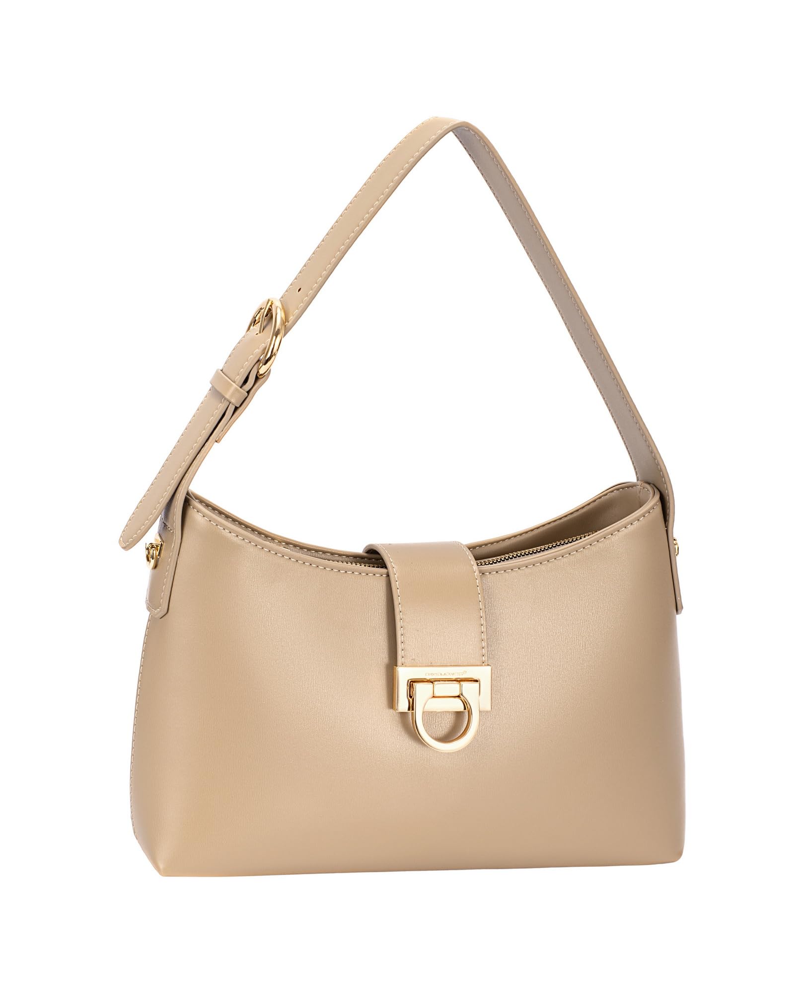 David Jones - Bolso de mano para mujer y ciudad, bandolera de piel sintética lisa, talla mediana, para llevar a mano, para fiestas de fin de semana, elegante y clásico