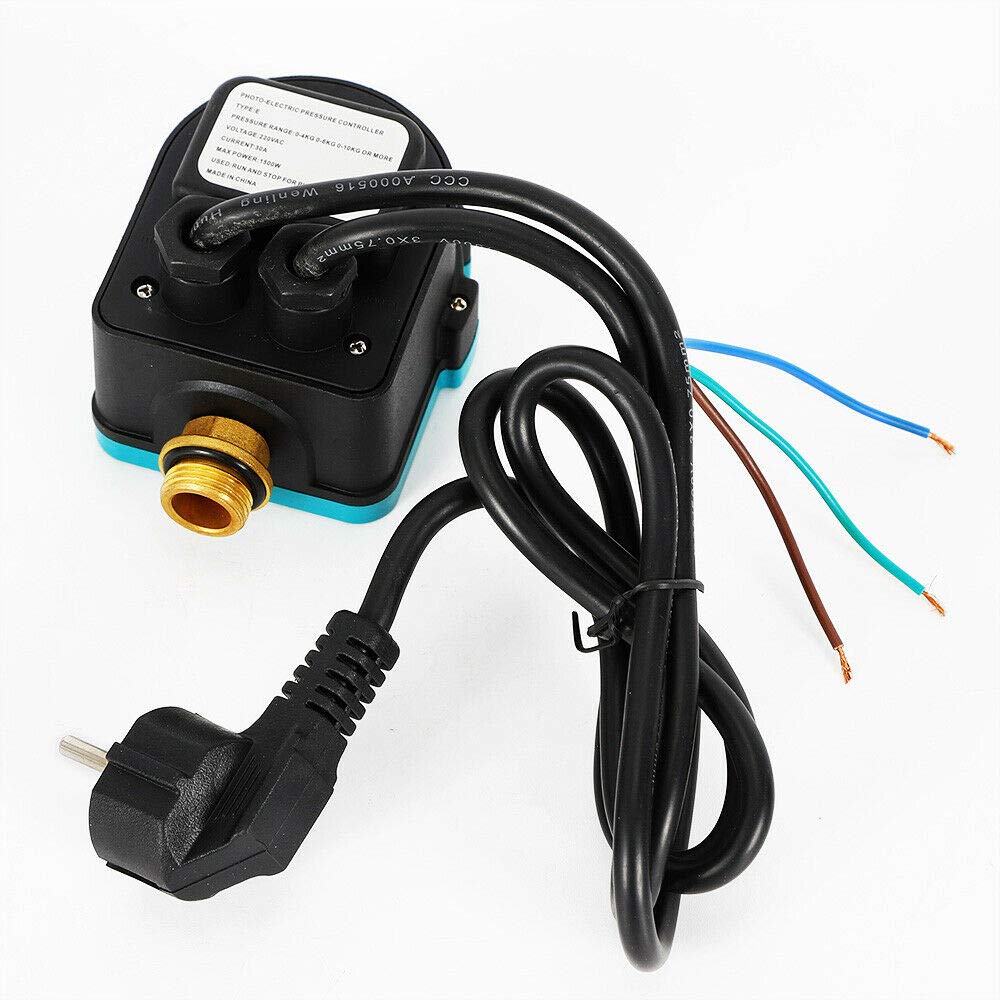 OUKANING Commutateur de Pression de commutateur de Pompe de Commande de Pompe numérique on/Off 0-10Bar 220V
