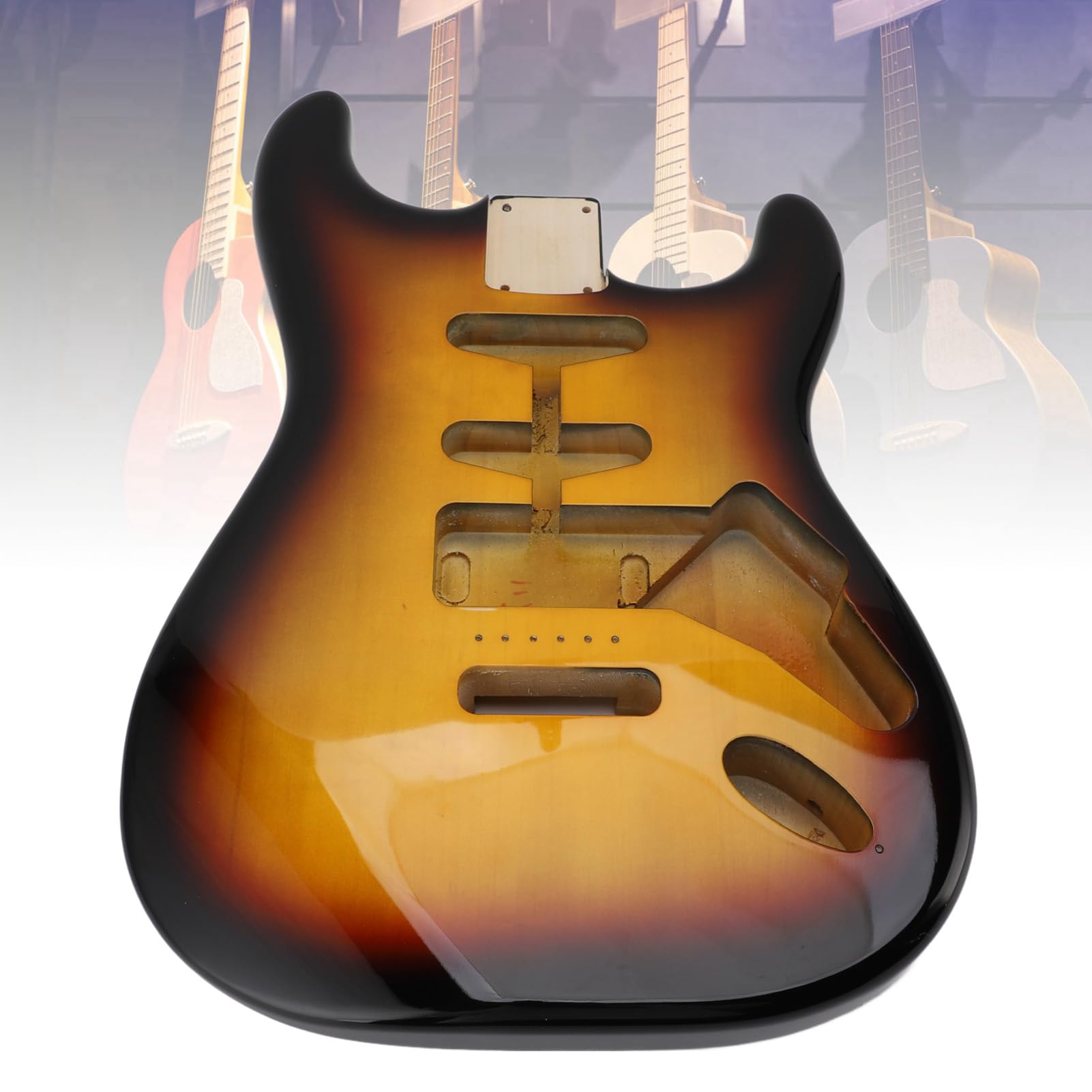 Corpo per Chitarra Elettrica in Legno di Pioppo Standard HSH Route 3 Tone Sunburst Corpo per Chitarra Elettrica Stile ST