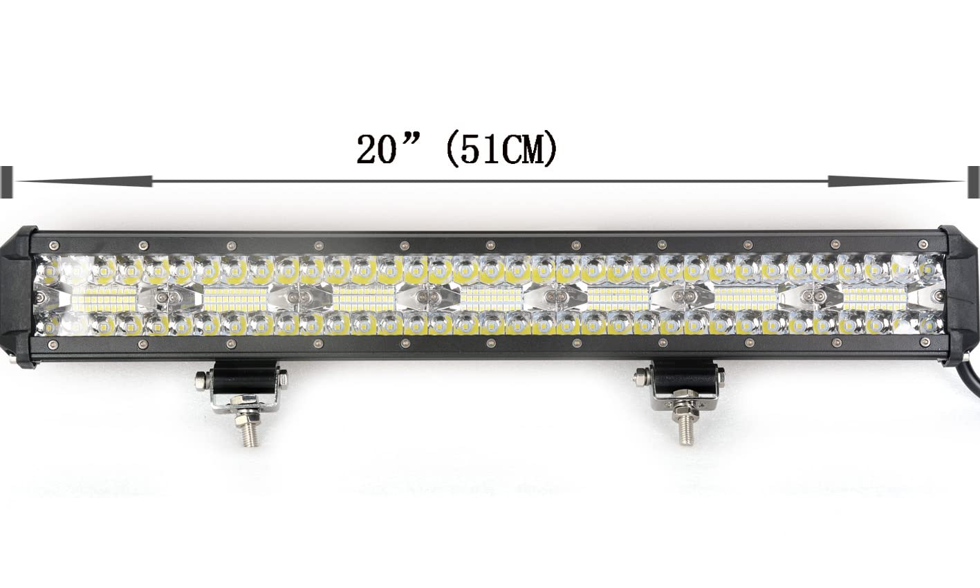 Led Light Bar 20 Inch 420W Mini Working Light Led Spotlight Off Road Lights Pods Spot Flood Combo Triple Row Driving Fog Lights Waterproof Work Lights for Pickup Truck Boat UTV ATV