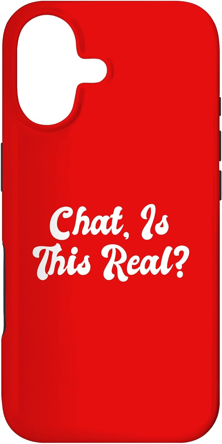 Chat is This Real Live Streaming Funny Gen Z Meme Streamer Case for iPhone 17