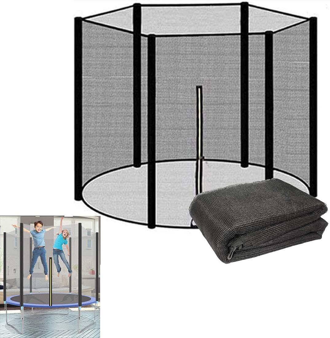 Rete Ricambio Trampolino, Rete Tappeto Elastico, Ø 140 183 244 305 366 488cm Adatto per 6/8 Pali, Rete di Ricambio Jumping, Resistente agli UV