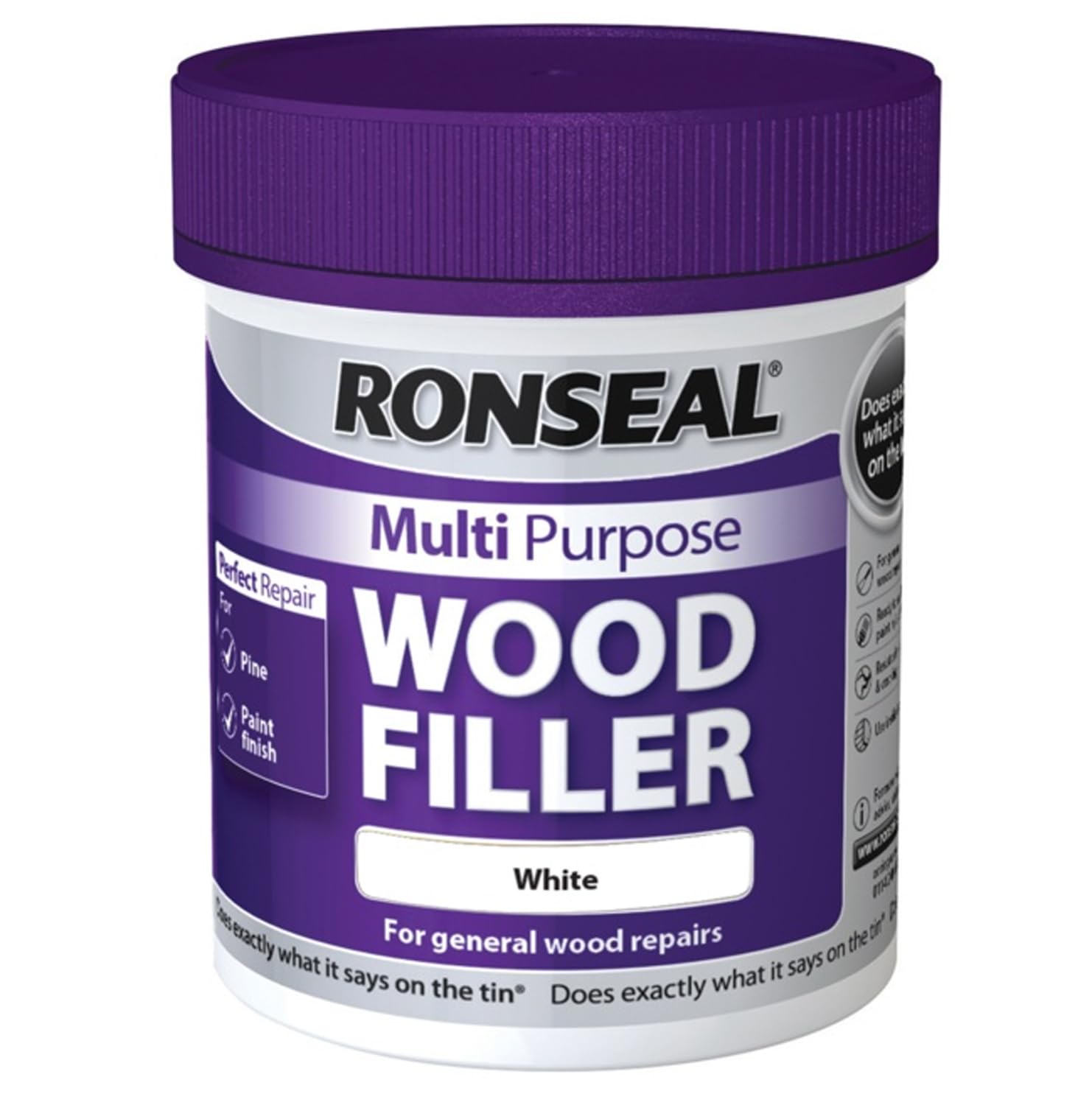 Multi Purpose Wood Filler 250g – White | Strong Repair Filler for Wood, Doors & Furniture | Easy Sand, Paintable, Interior & Exterior Use — image 1