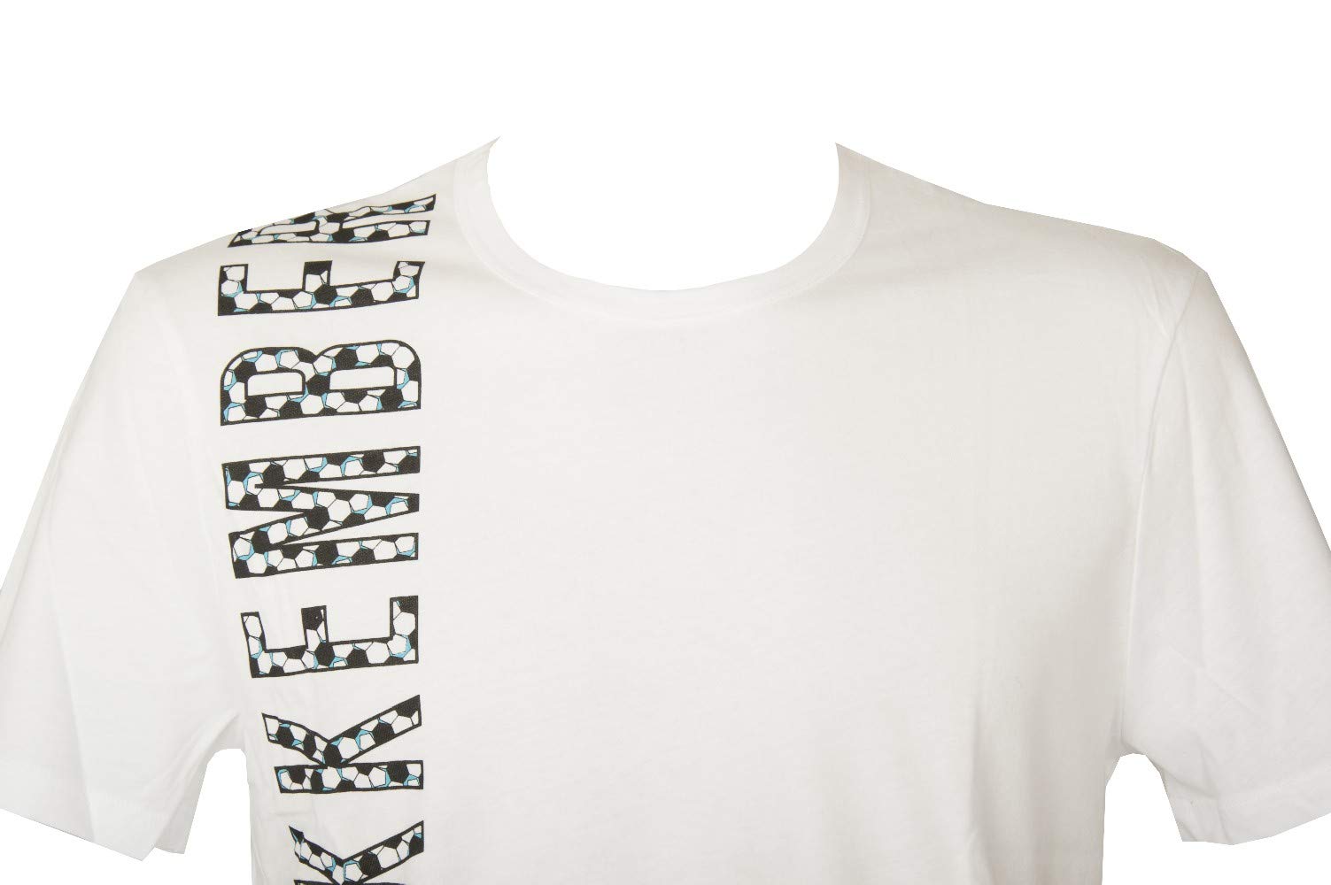 Camiseta hombr Manga Corta con Cuello Redondo Bikkembergs Artículo VBKT05026 T-Shirt Big Logo Football