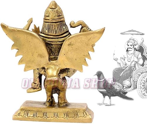 Miniatura 5 de Shani Dev Brass Idol | Escultura hindú de Dios Shani