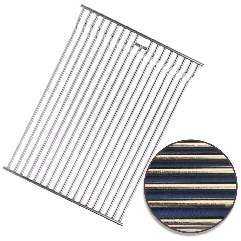 Rejilla de acero inoxidable Broilmaster tamaño 3, rejillas de cocción ajustables de 3 niveles, 8 mm para piezas de repuesto resistentes