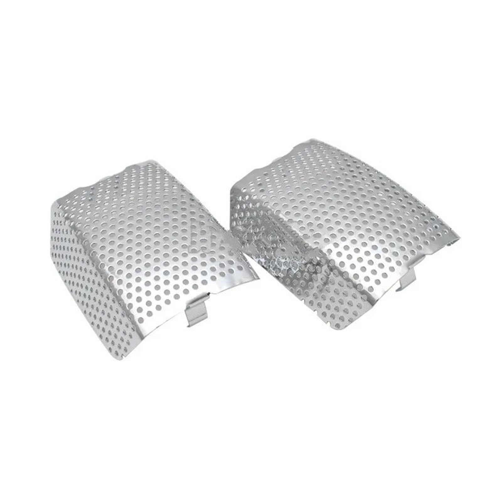 Condotti Aria Freno Di Raffreddamento Kit Moto Cromato/Nero Inserto Pinza Freno Anteriore Set Misura Per Harley Touring Road King Electra Glide CVO Ultra Classic V-Rod 06-19(Chrome)