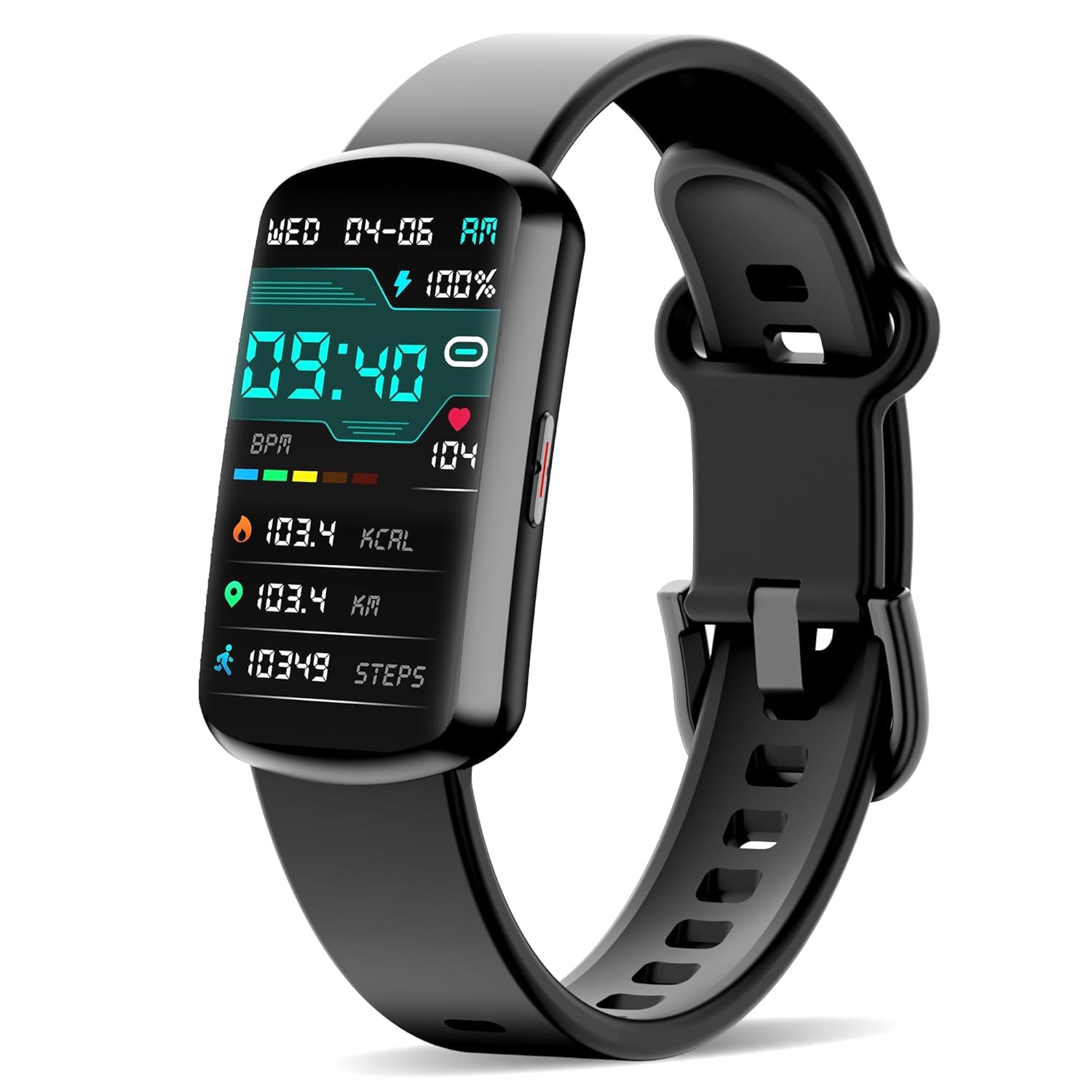 Fitness Smart Watch with Heart Rate Monitor, Blood Pressure & SpO2 Tracking, 120 Sport Modes, IP68 Waterproof Activity Tracker, Black-image-25