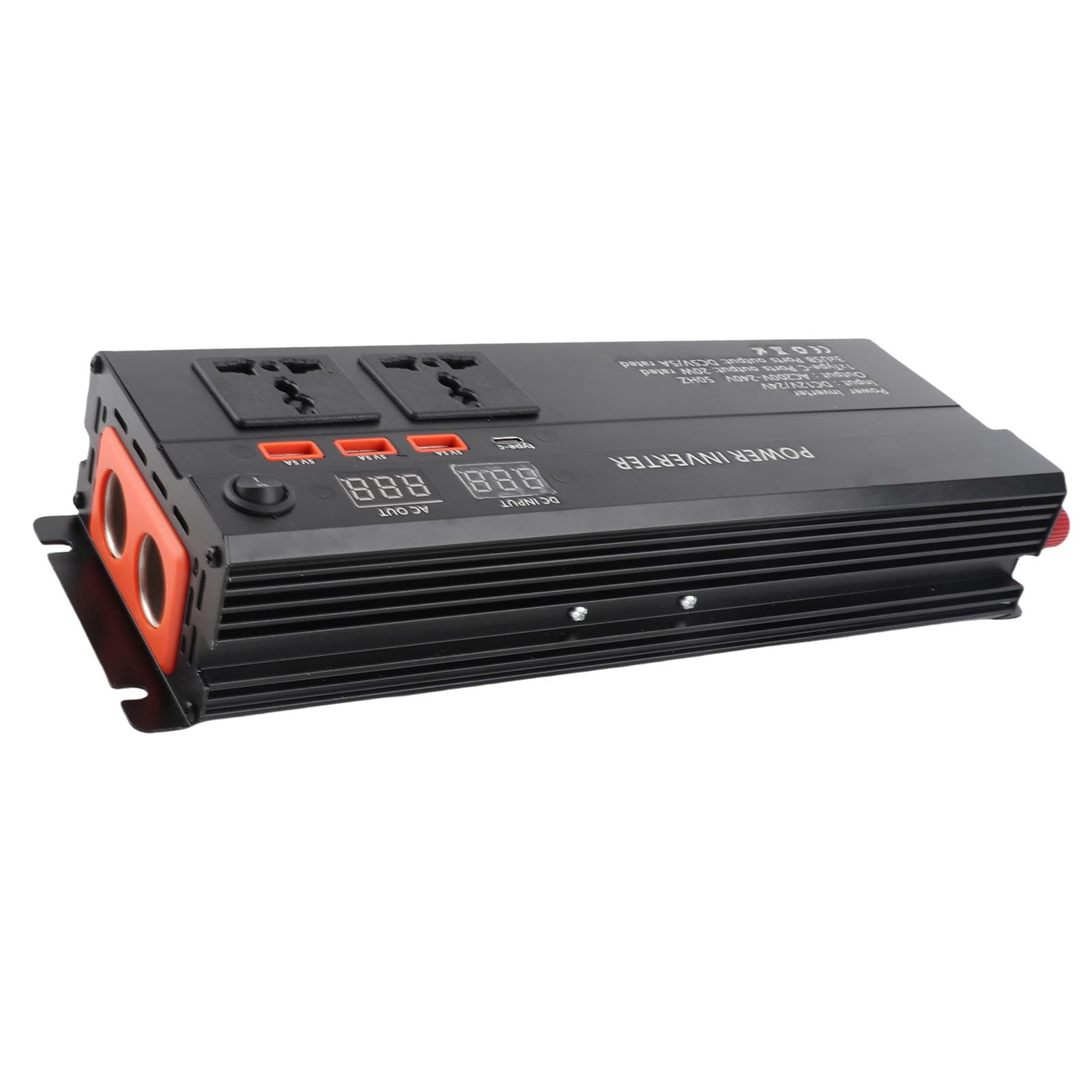 Inversor de Corriente para Coche de 5000W, 12V a 220V con
