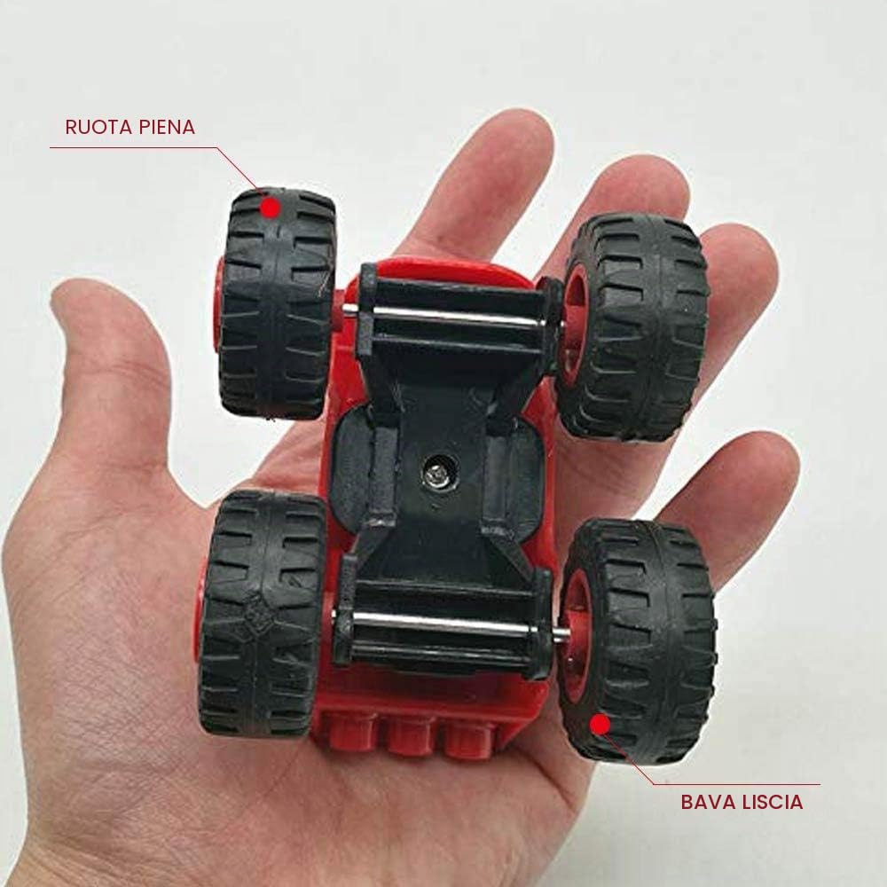 Nickelodeon Blaze & The Monster Machines – Monster Machines Giocattoli Scooter Auto – Crusher Truck Veicoli Giocattoli Regali per Bambini – Confezione da 6