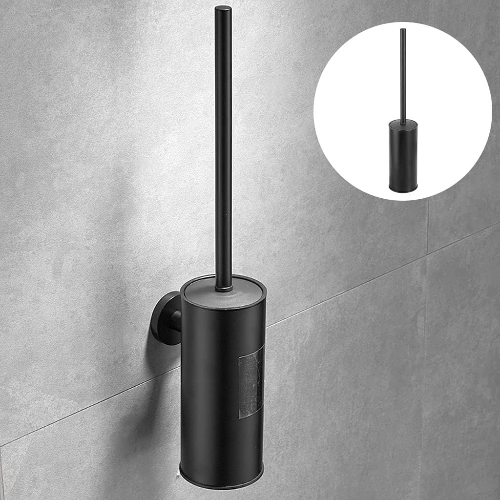 Toilet Brush Set Bathroom Long-Handled Toilet Bowl Brush with Flexible Brush for Head No