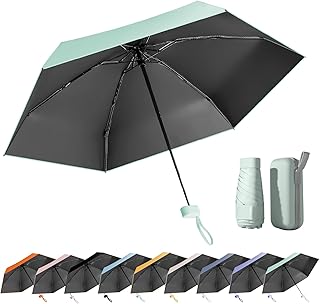 MPXEAVG Mini Paraguas, Paraguas Resistente al Viento, Paraguas Mini Plegable, Paraguas Plegable Antiviento Mujer, Paraguas...