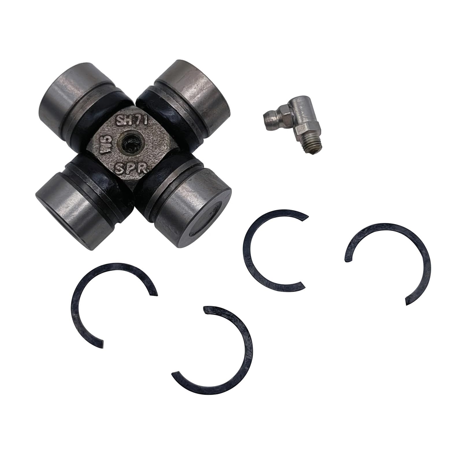 FyJcBdd Universal Joint Cross Shaft Component with C-clips