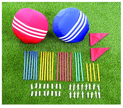 Kovot Giant Kick Croquet Game Set | Includes Inflatable Croquet Balls, Wickets & Finish Flags #TOP6