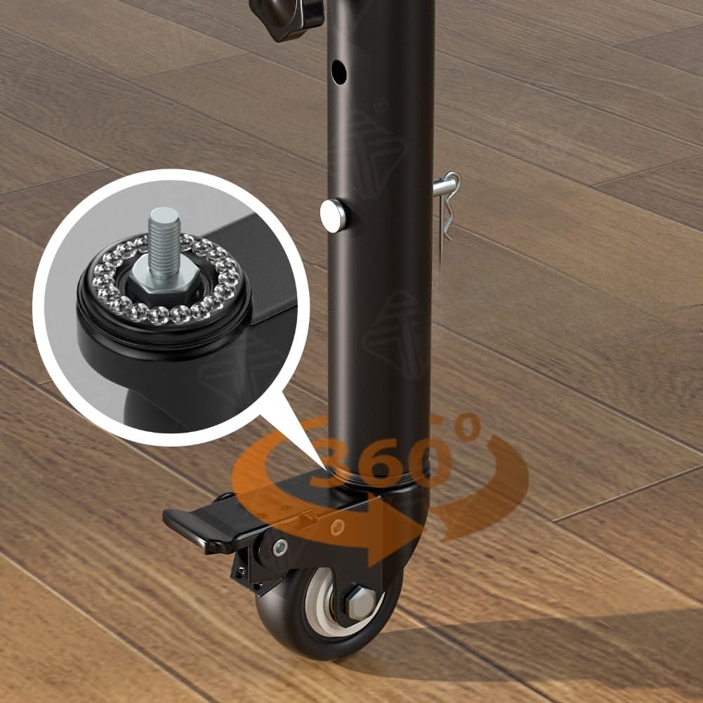 Lot de 4 Pieds Meuble Hauteur Ajustable Acier Laminé
