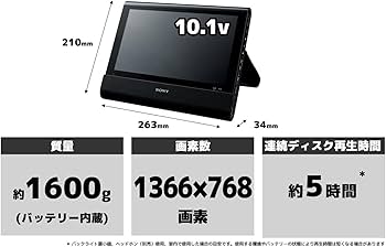 Amazon | 【整備済み品】 ソニー SONY 10.1V型 ポータブル