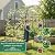 BAXAM Garden Trellis Arch 7FT PP-Coated Stainless Steel Metal Extra Tall Cucumber Trellis Arch Garden Arch Trellis for Climbing Plants Outdoor Vegetable Trellis with Trellis Netting