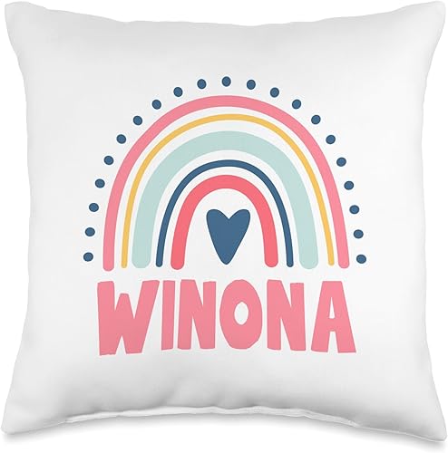 Miniatura 4 de Idea Regalo Personalizzata con Nome Gifts Idea Winona Name Custom Woman Myth Legend Pink Birthday Party Throw Pillow, 18x18, Multicolor