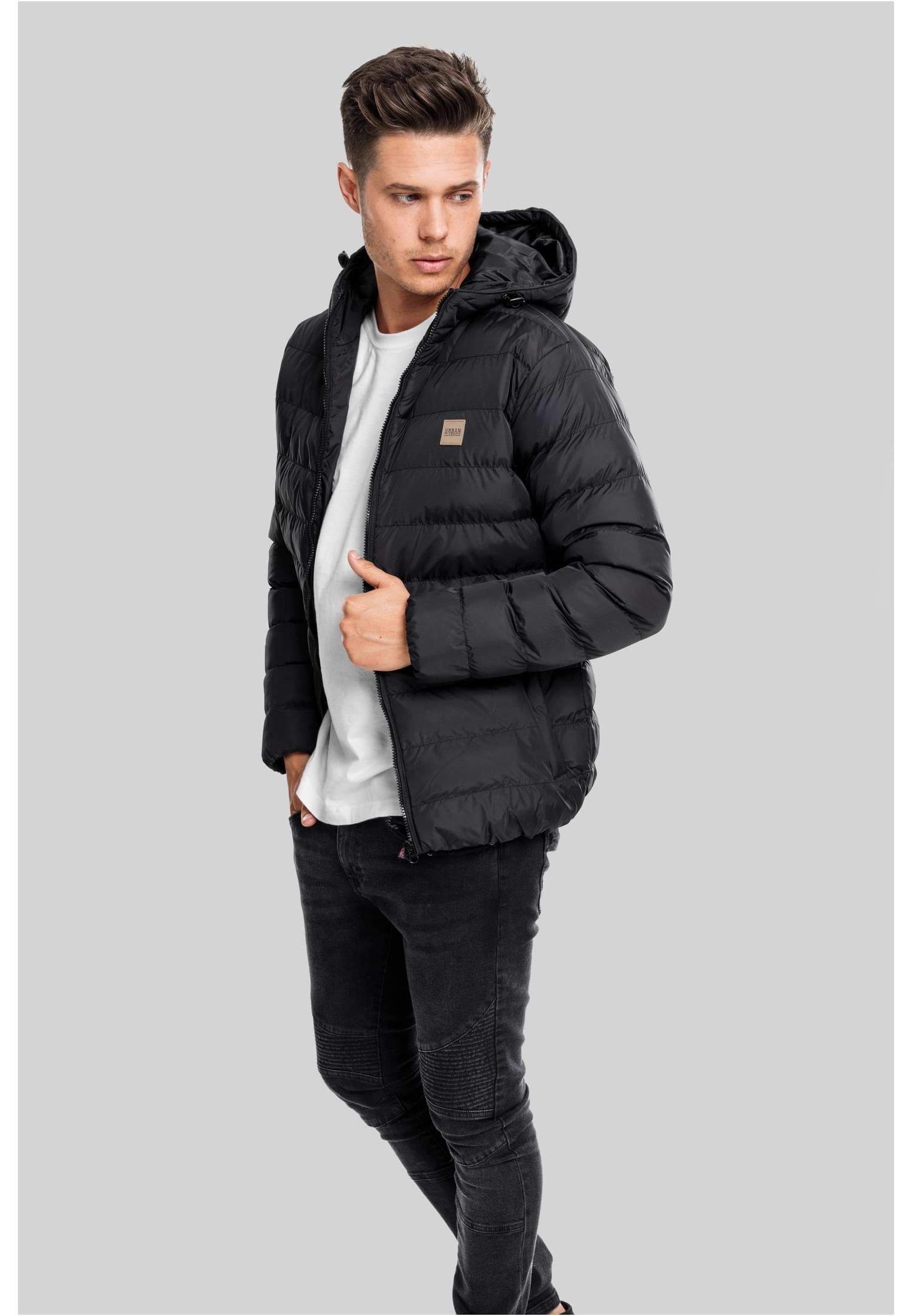 Urban Classics Chaqueta básica Bubble Hombre Chaqueta entre-tiempo Negro