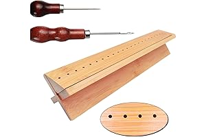 Bamboo Bookbinding Cradle with 2 Awls
