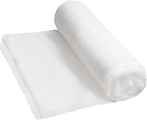 JOYIN Rollo de manta de nieve de Navidad (15 pulgadas x 10 pies), 1 pieza para decoración de Navidad, exhibiciones de pueblo, debajo del árbol de