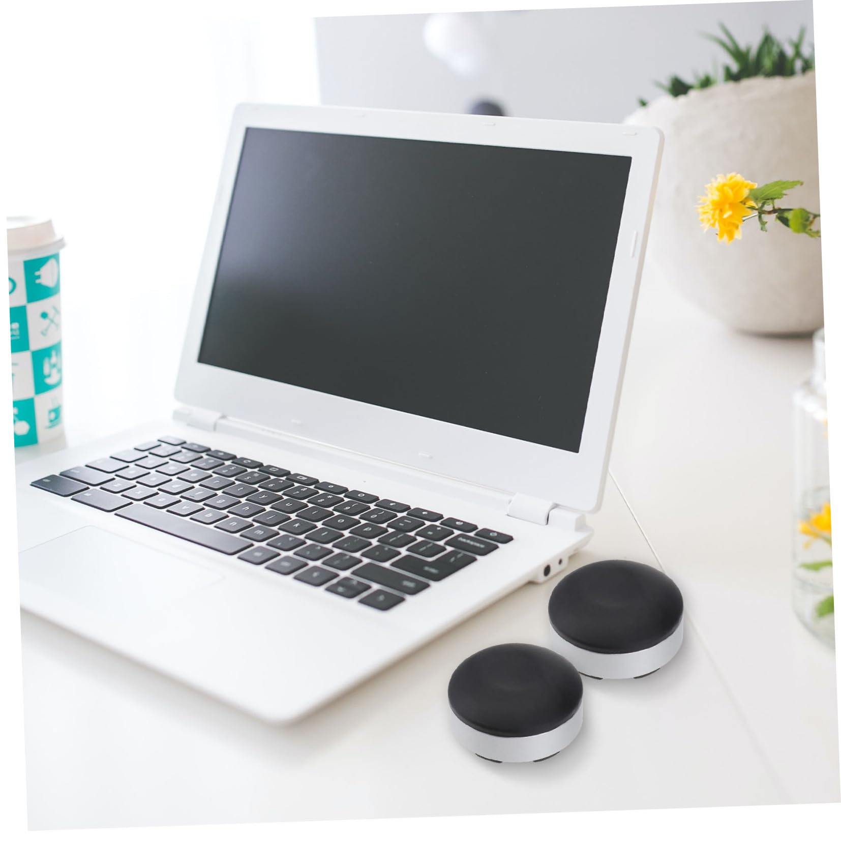 NUOBESTY 3juegos Soporte para Portátil Base De Refrigeración Ergonómica Almohadilla Elevadora y Antideslizante para Oficina y Hogar Negro