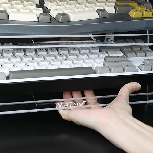 Miniatura 10 de Estante de exhibición de teclado acrílico, soporte de marco acrílico multicapa, estante de almacenamiento transparente, soporte de almacenamiento