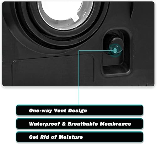Miniatura 5 de Juego de faros delanteros para Ford Mustang 2005-2009 para el lado del pasajero y del conductor (carcasa cromada con reflector transparente)