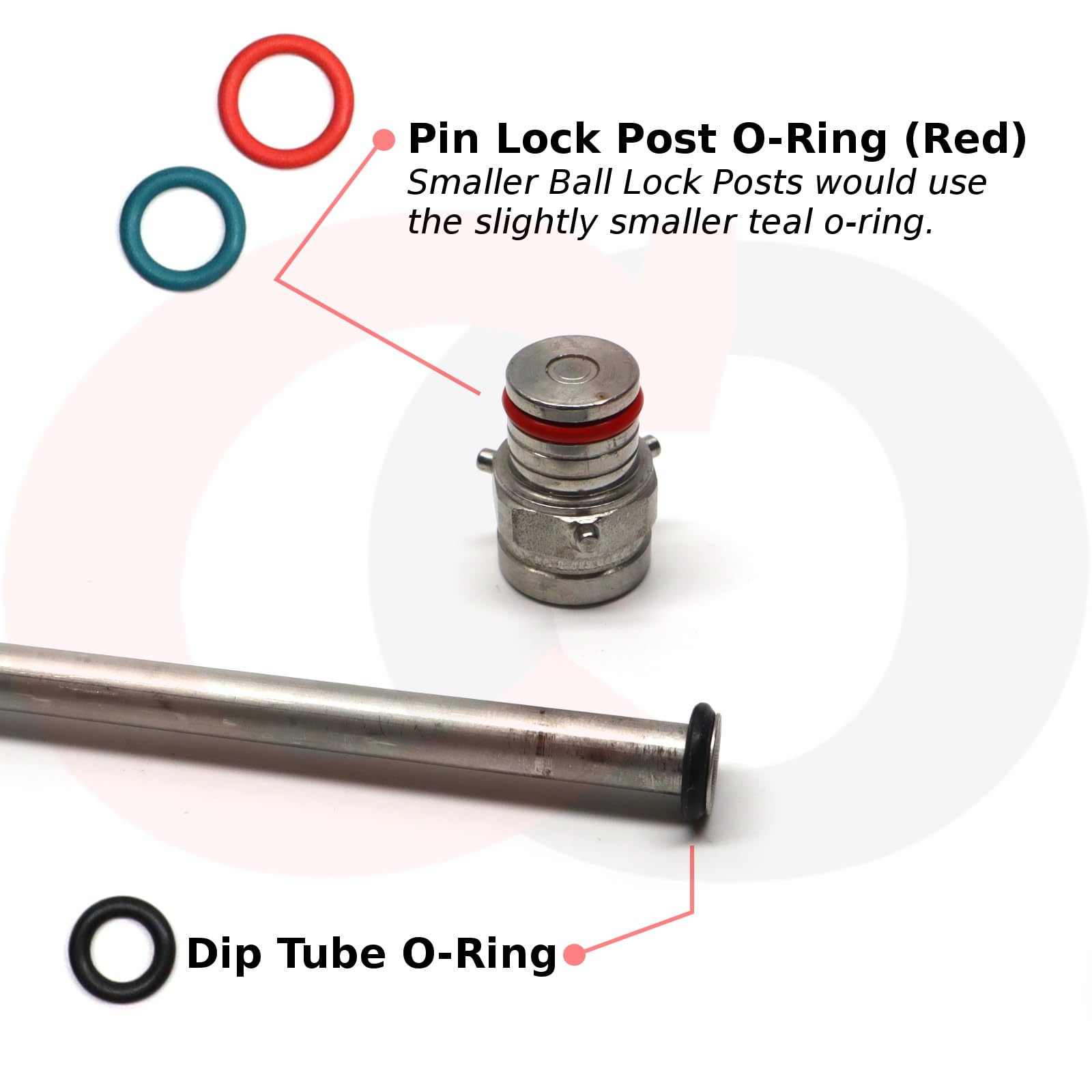 Cornelius Keg Dip Tube O Ring | Corny Keg Spares - Foto 5