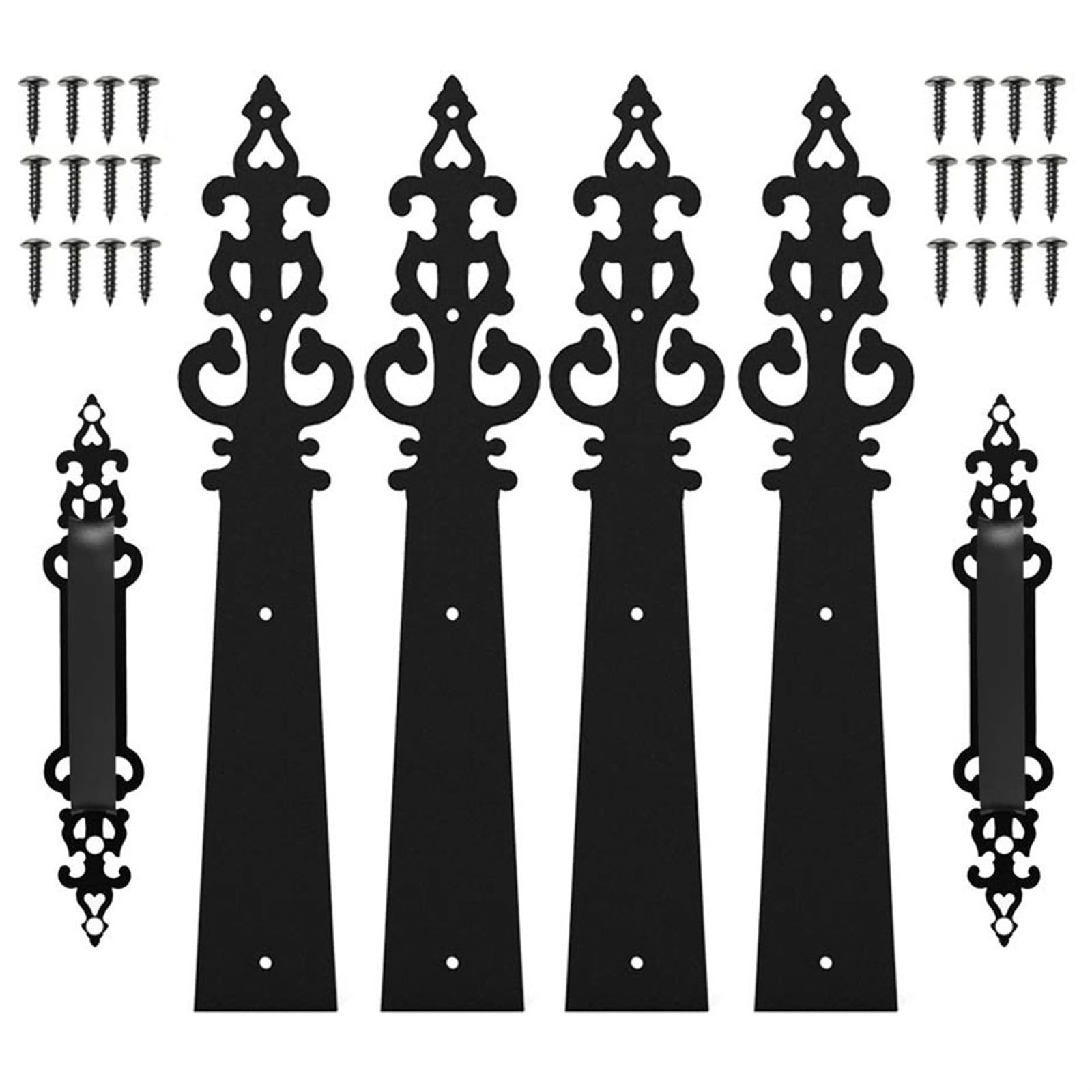 Shundeed Color Decorative Garage Door Hardware Kit, Garage Door Handle Hinges For Garage Doors, Barn Doors And More