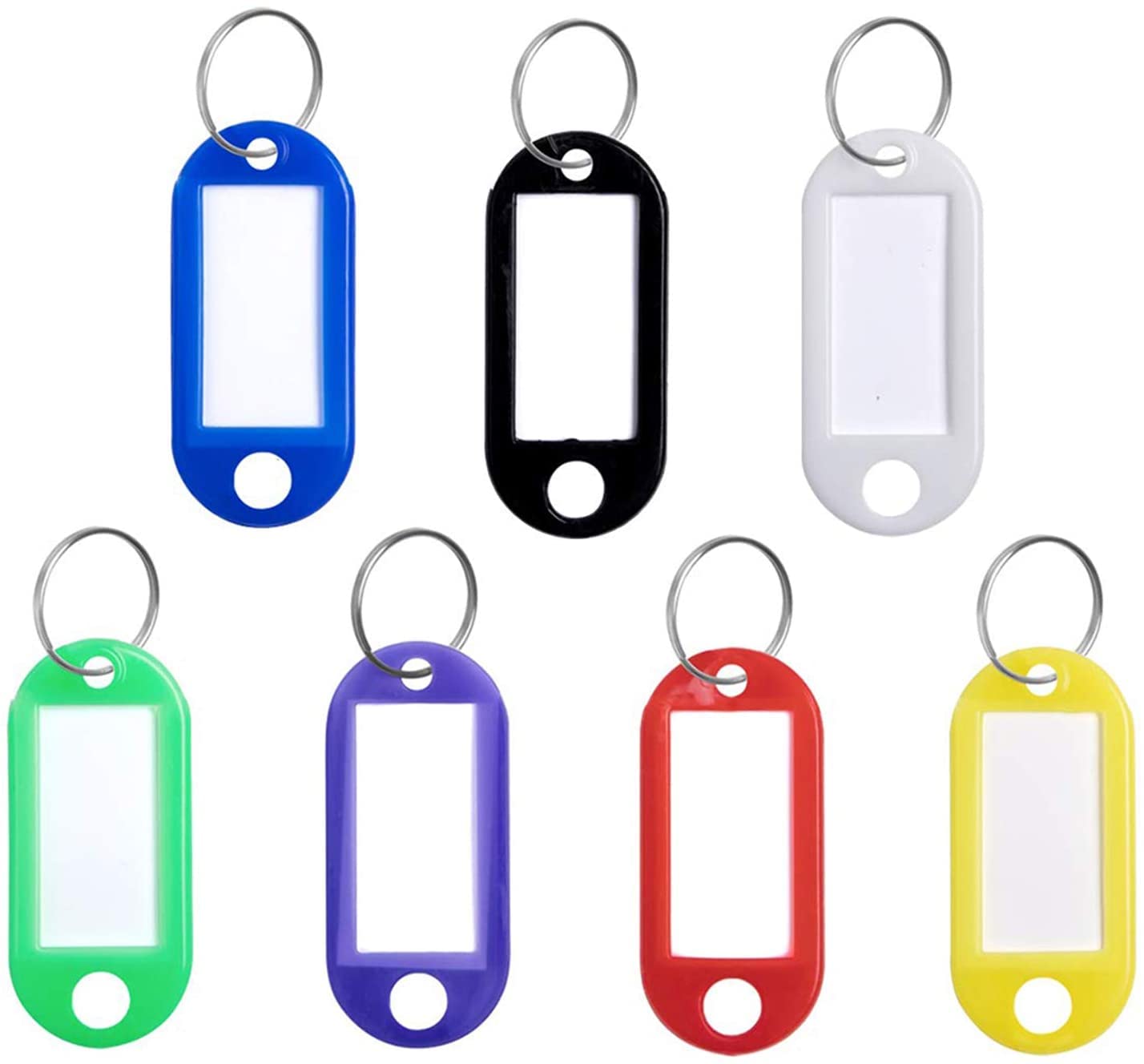10 x Key Rings, Hotel Number Tags, Key Tags in Candy Colour