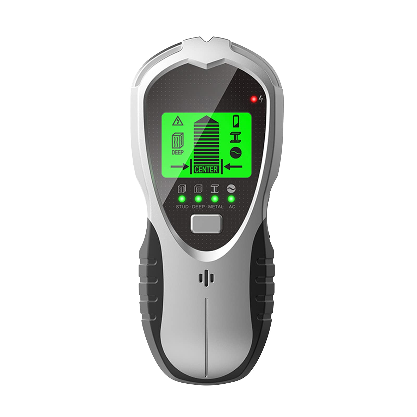 Metalldetektor LCD Wandscanner 4-in-1 Digitaler Metalldetektor Wanddetektor Holzbalken Mitte Nachschlagen AC-Drahtbolzen für Schatzsuche (Farbe: Linse, Größe: A) (Linse A) (Braun A)