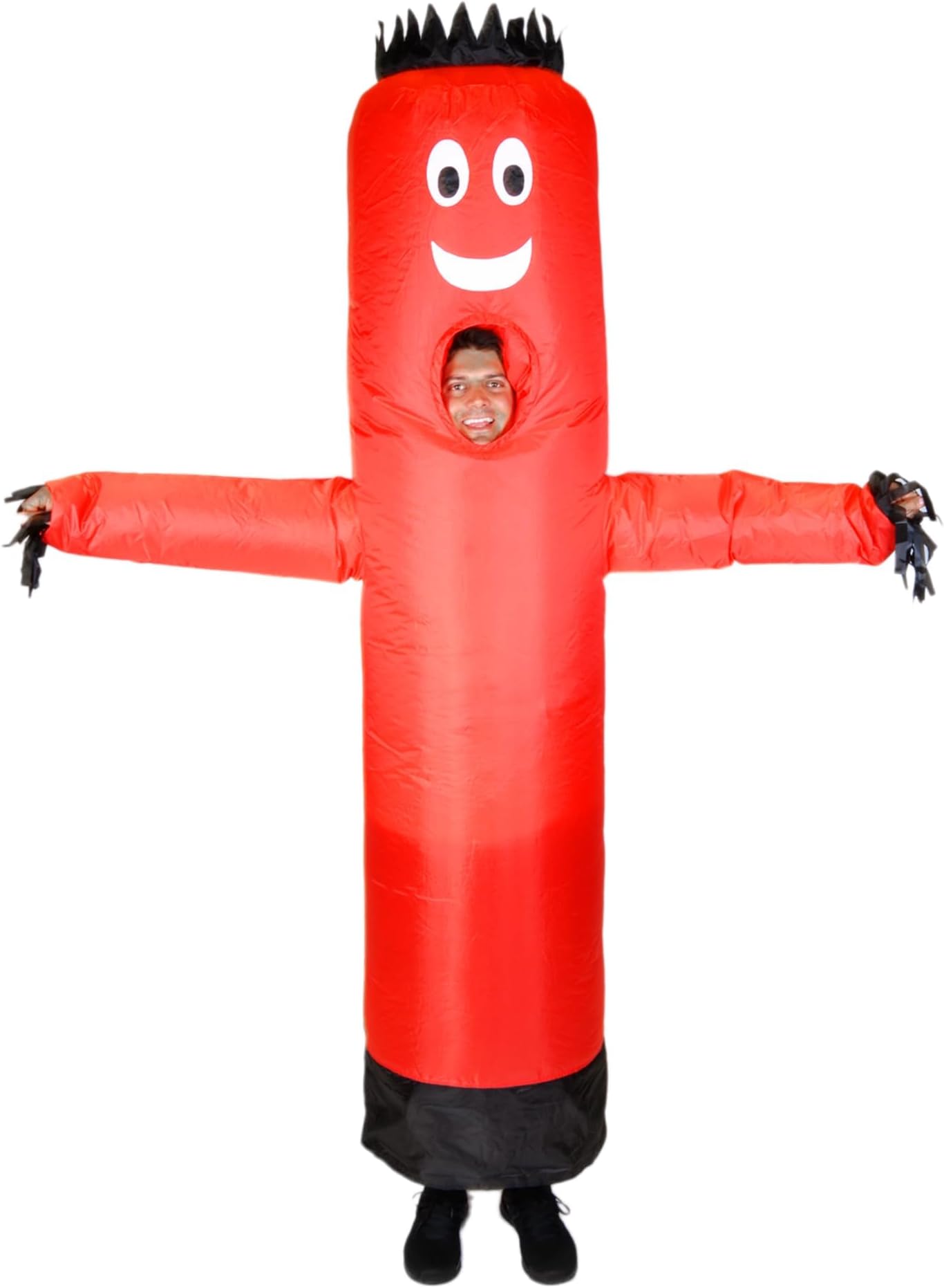 LookOurWay Air Dancers Inflatable Tube Man Costume, Red, adult