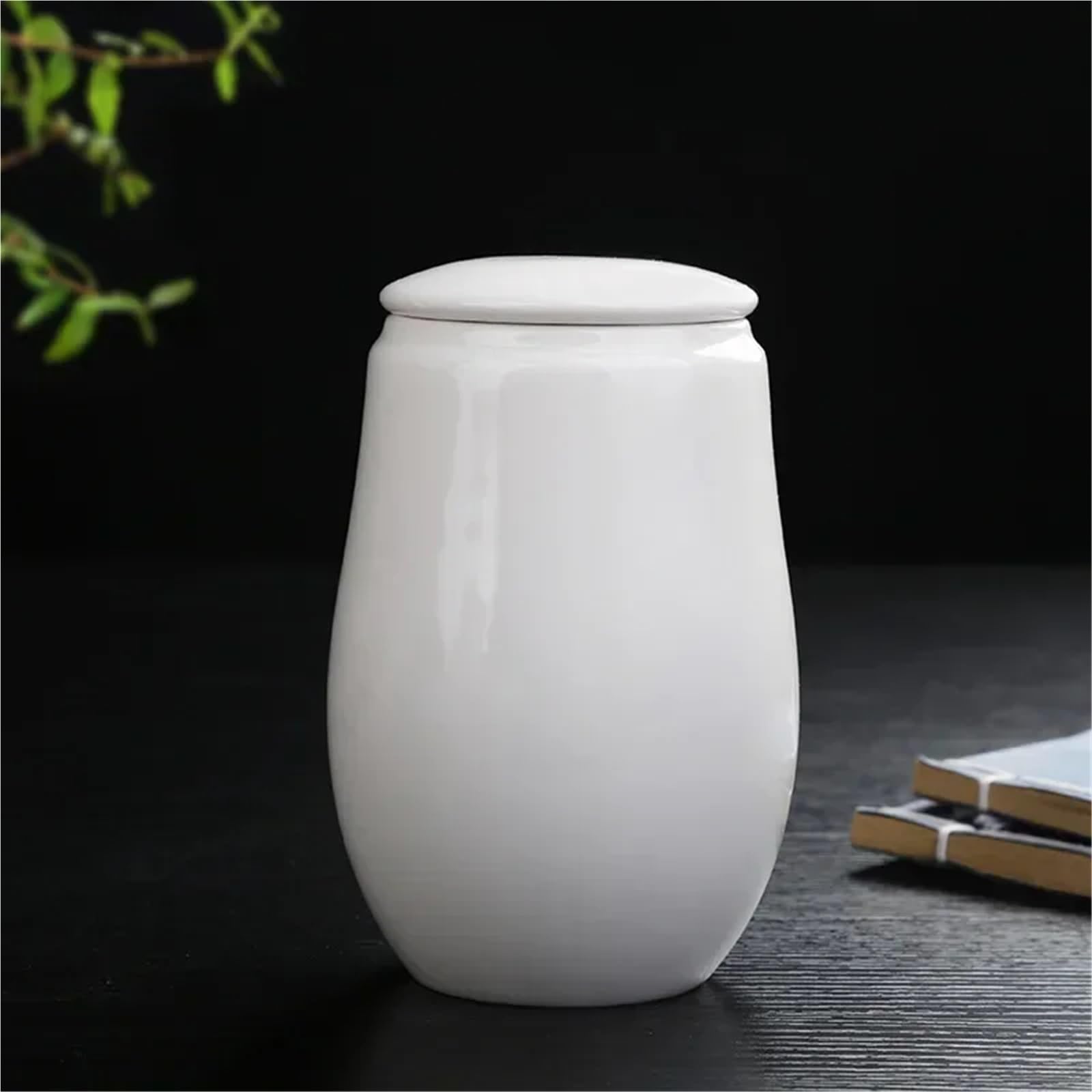 Scatola per Tè in Ceramica Lattina for tè in ceramica bianca pura, contenitore, for caffè, piccolo serbatoio sigillato, set da viaggio, scatole for la casa, barattolo decorato