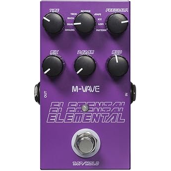 For M-Vave Guitar Pedal Reverb Innovation Unique Sound 9 Reverb Effects - Support Tap Hold Mode