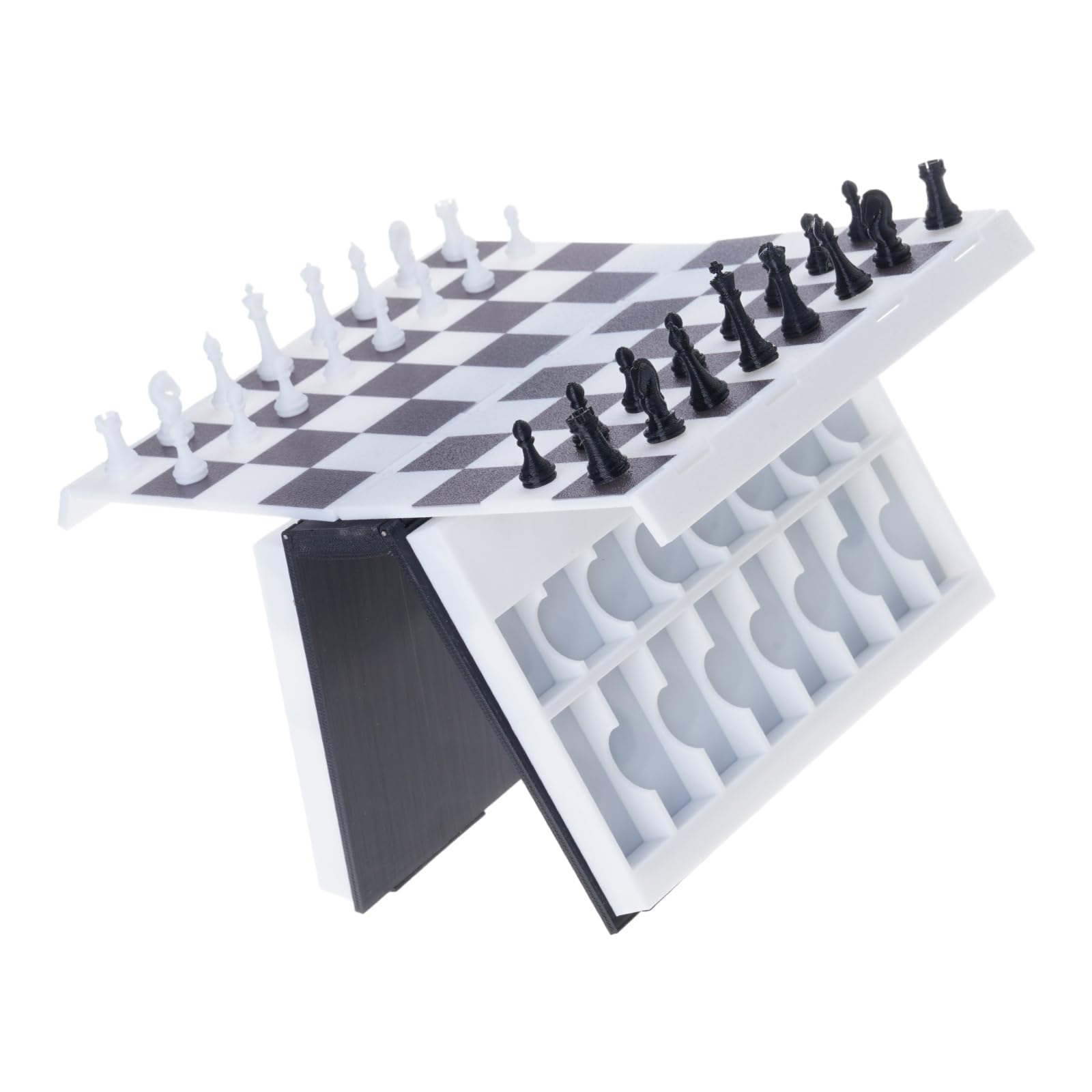 Gioco da tavolo educativo scacchi con libro pieghevole Set scacchiere dal design innovativo migliora le abilità strategiche Set da viaggio per bambini e adulti