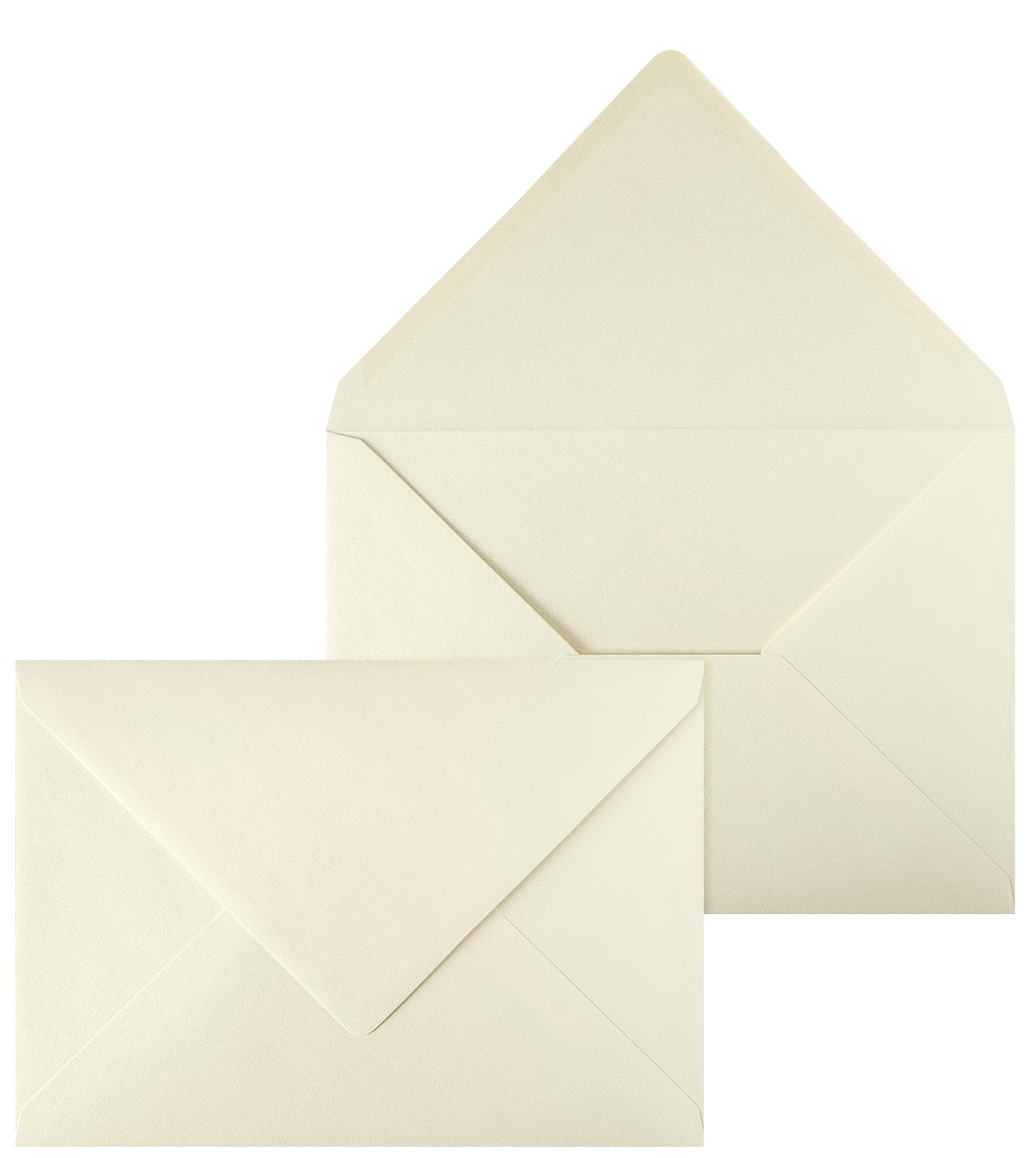 Netuno 20 sobres grandes de color crema perlado C5 162 x 229 mm 120g solapa en pico engomada sobres elegantes para tarjetas de felicitación invitaciones bodas A5 cartas empresas folletos menús