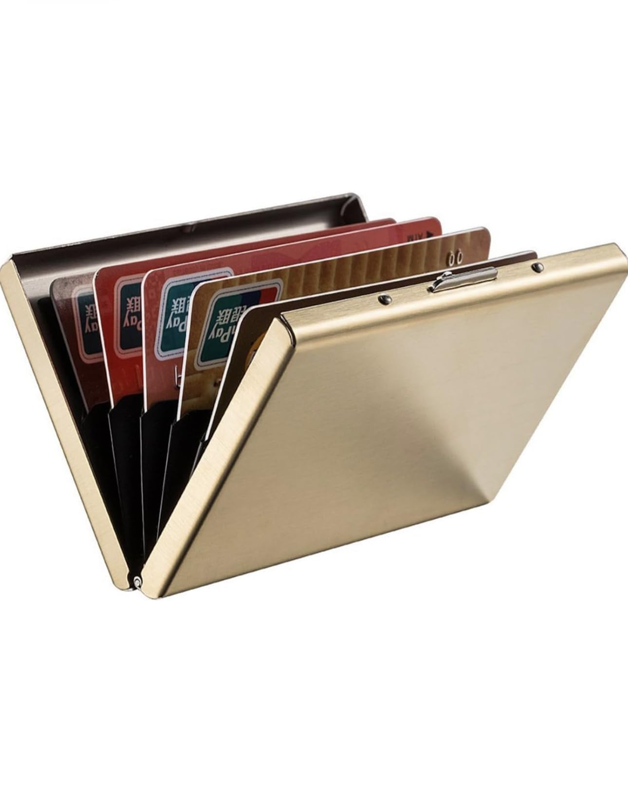 Metal Credit Card Holder Wallet for Men & Women(Shiny Golden) RFID Protected I Superior and Trendy Quality-image-44